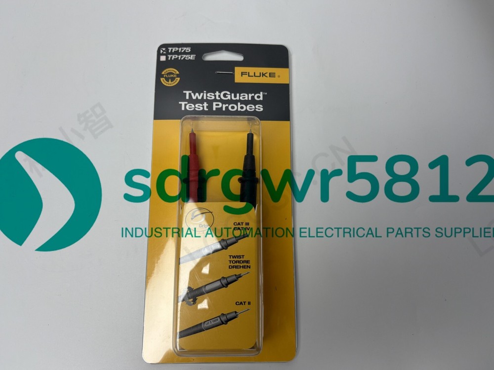 Fluke TP175 TwistGuard Test Probe, 1000V Voltage, 10A Current, 2mm Tip Diameter
