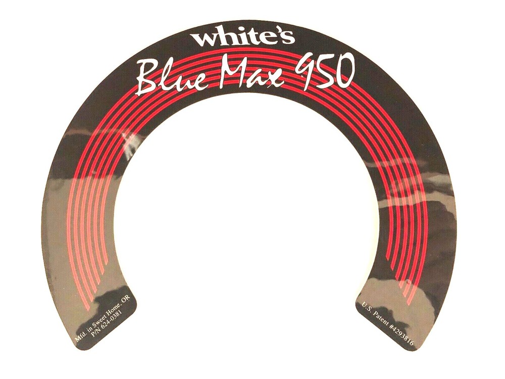 Whites Blue Max 950 Loop Decal #624-0381