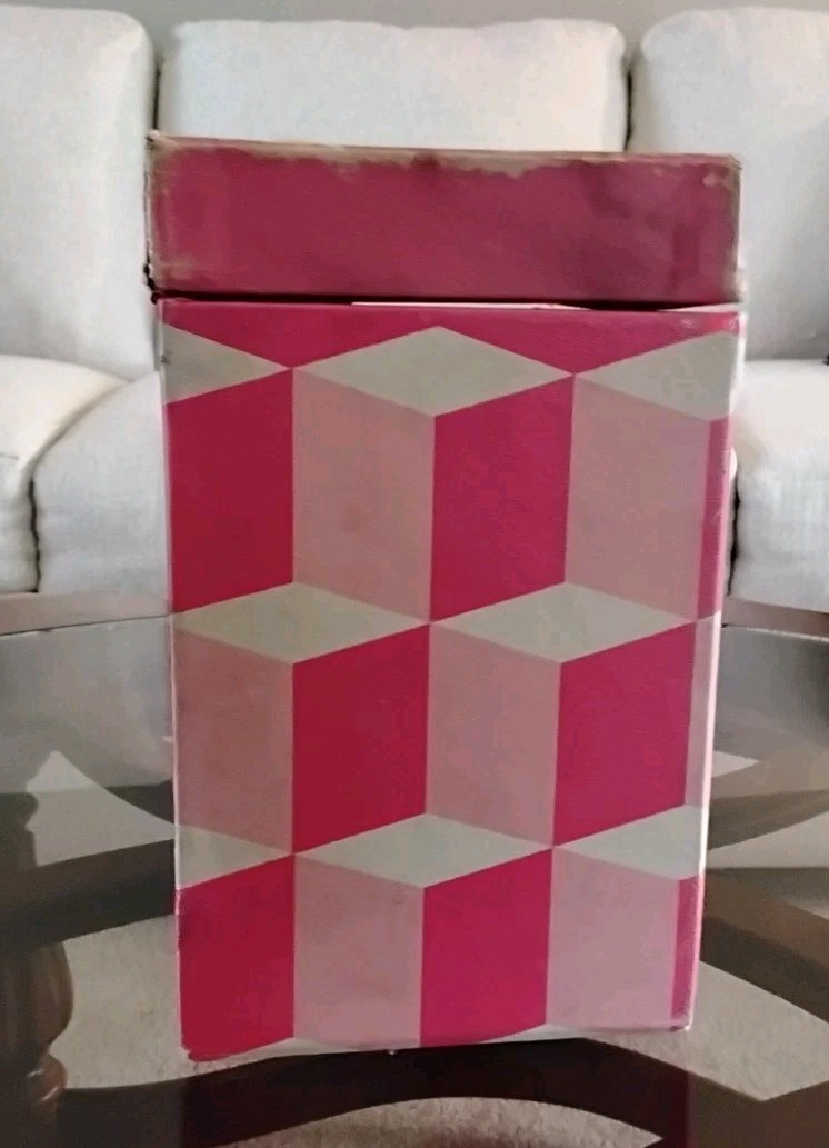 Platter-Pak 1960s Psychedelic Vinyl Record Storage Box Case 45 45’s 1 Owner Pink