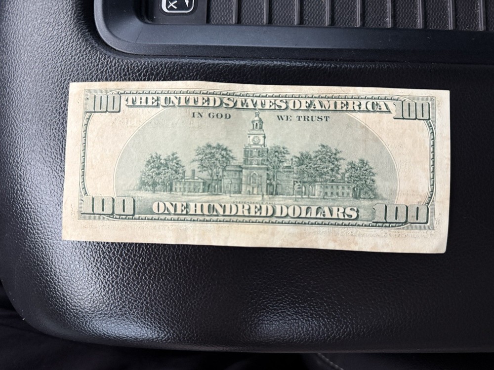 1996 Series 100 Dollar Bill Misprint/Miscut Off Center Error Note