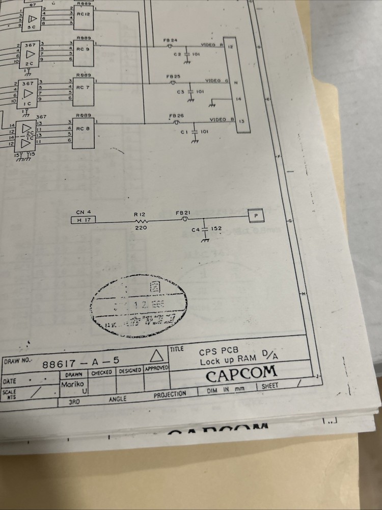 Copy Capcom Cps Forgotten World's Schematic Arcade Game OWNERS manual