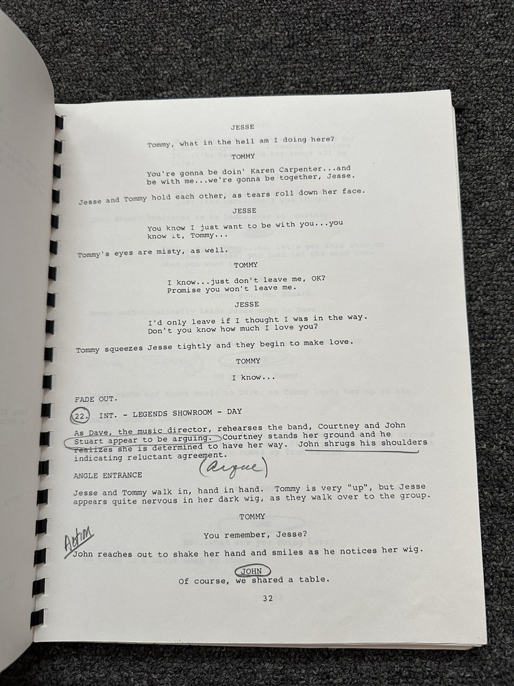 1989 It’s Only Make Believe Screenplay Script Annotated Elvis Impersonator rare