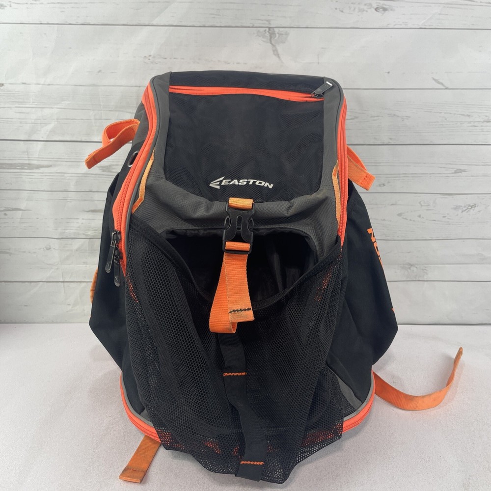 Easton Baseball Backpack "Walk Off" Model Black With Orange Trim