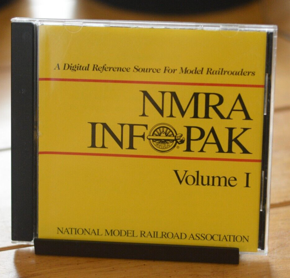 NMRA INFOPAK CD-ROM "REFERENCE SOURCE FOR MODEL RAILROADERS" WINDOWS/MAC [135]