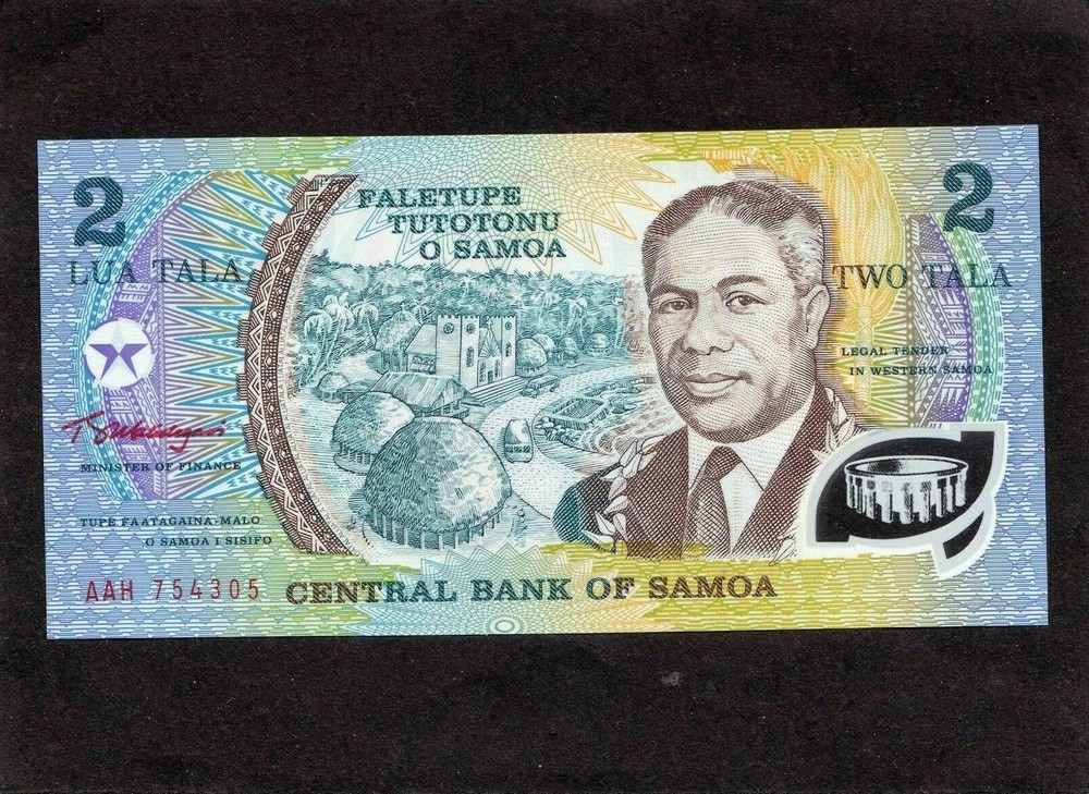 Samoa 2 Tala P-31e 1990 Polymer UNC