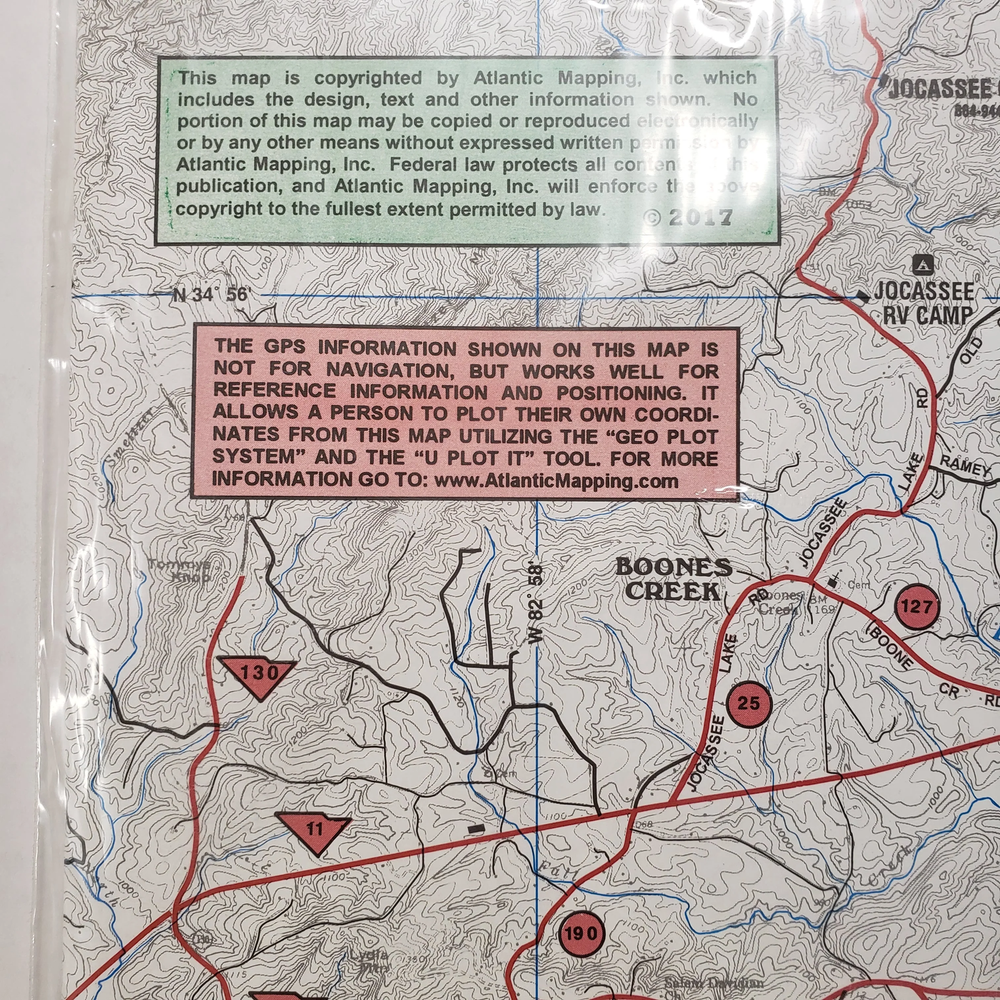 Atlantic Mapping GPS Waterproof Map Keowee/Jocassee