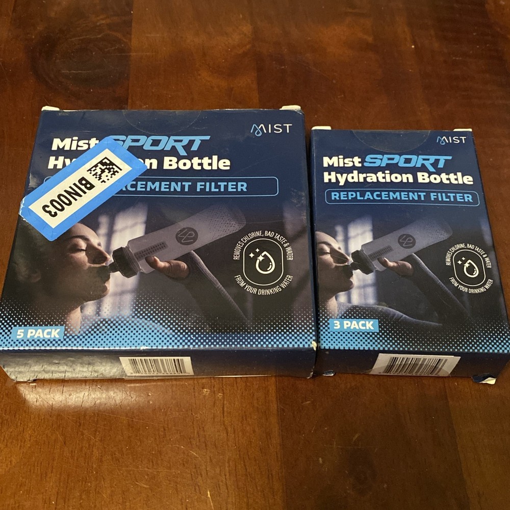 Mist Sports Hydration Bottle Replacement Filters 8 Count Total