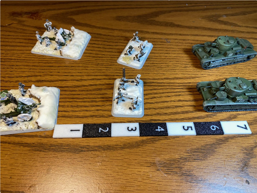 High Contrast Gaming Ruler Set for Wargaming