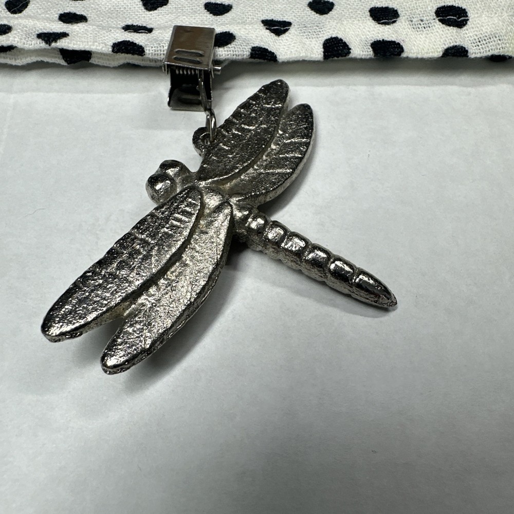 4 Pewter Tablecloth Weights Garden Insects Solid Heavy Ladybug Bee Ladybird Set
