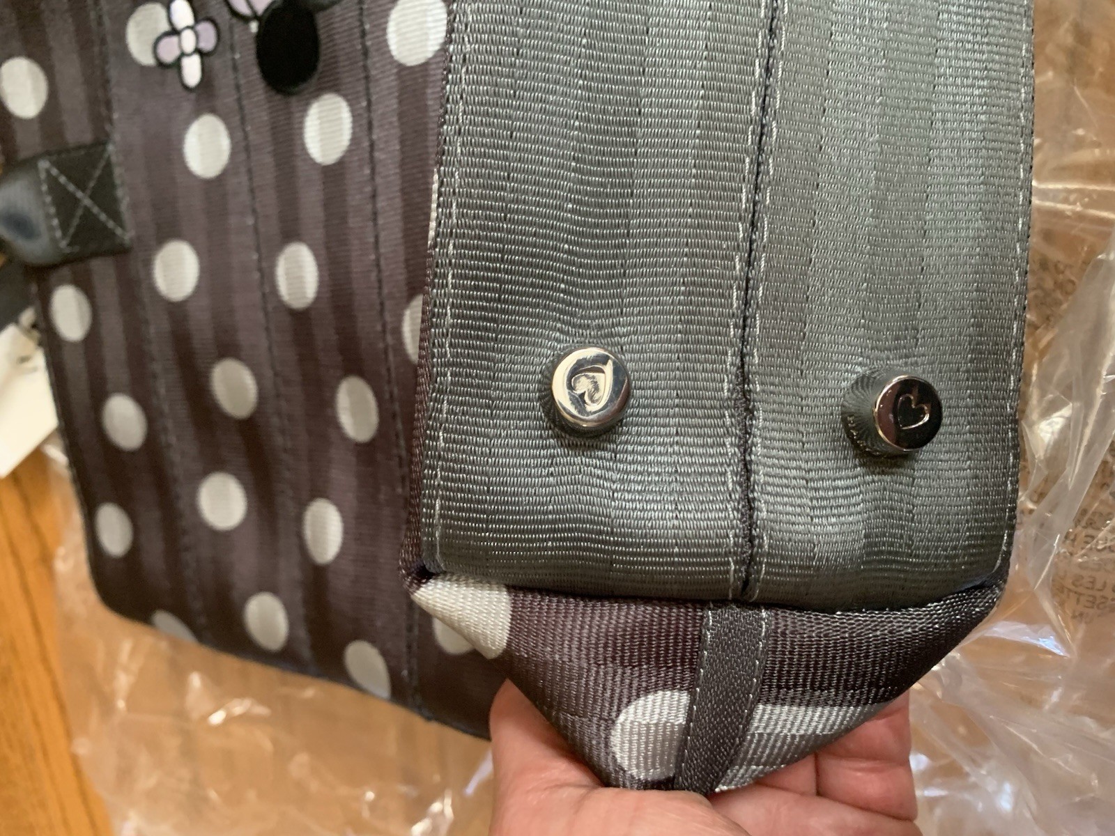 NEW Harveys Steamboat Willie Mickey & Minnie Medium Double Sided Tote Bag SIGNED