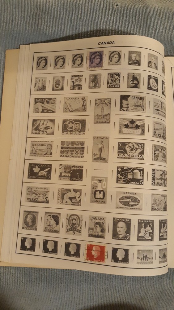 Treat Monarch World Stamp Album Stamp Book With Some Stamps