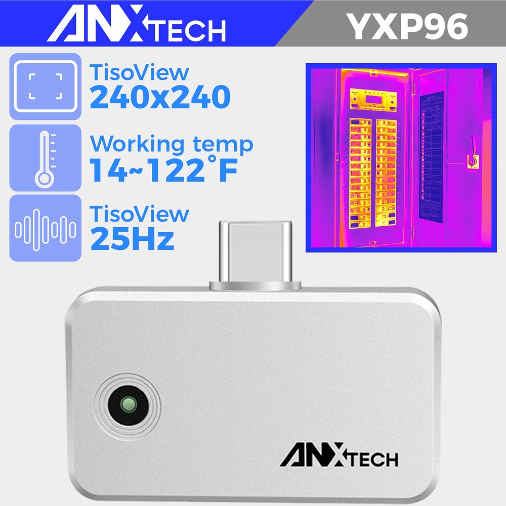 ANXTECH Infrared Thermal Imaging Camera 240*240 Super Resolution for Android