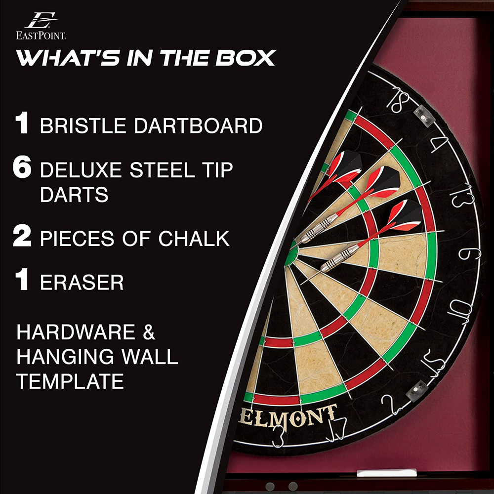 Bristle Dartboard and Cabinet Sets- Features Easy Assembly - Complete with All A