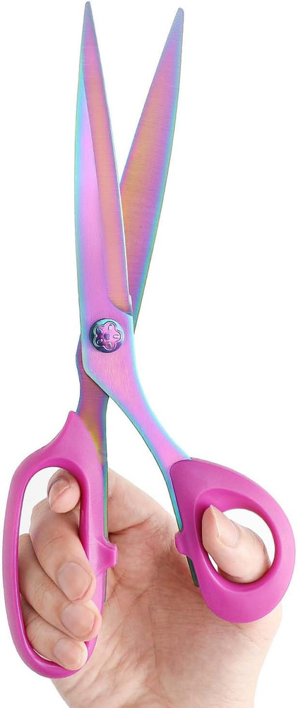 Sharp Sewing Scissors, Professional Heavy Duty Titanium Coating Forged Stainless