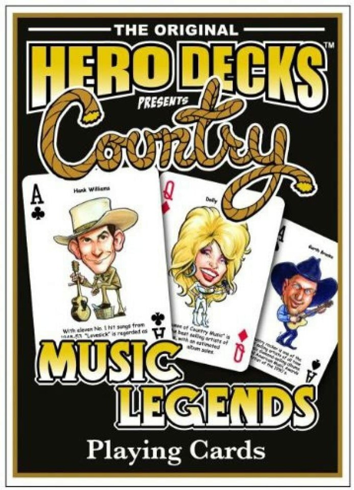Heroes of the Country Music Legends Playing Cards Poker NEW