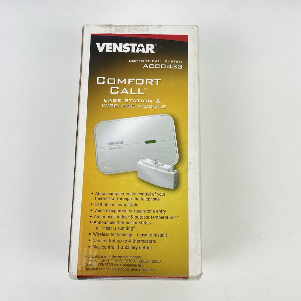 Venstar Comfort Call System ACC0433 Base Station and Module