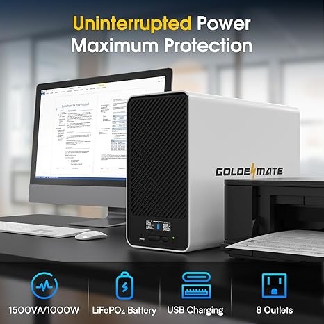 Lithium UPS Battery Backup Surge Protector