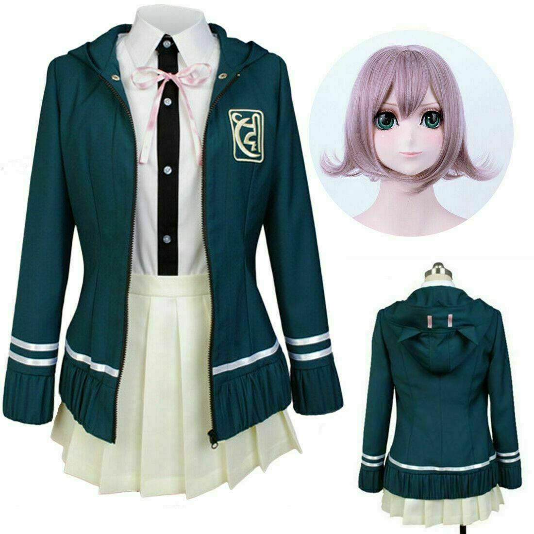 DanganRonpa Chiaki Nanami Halloween Cosplay Costume Uniform Fancy Dress
