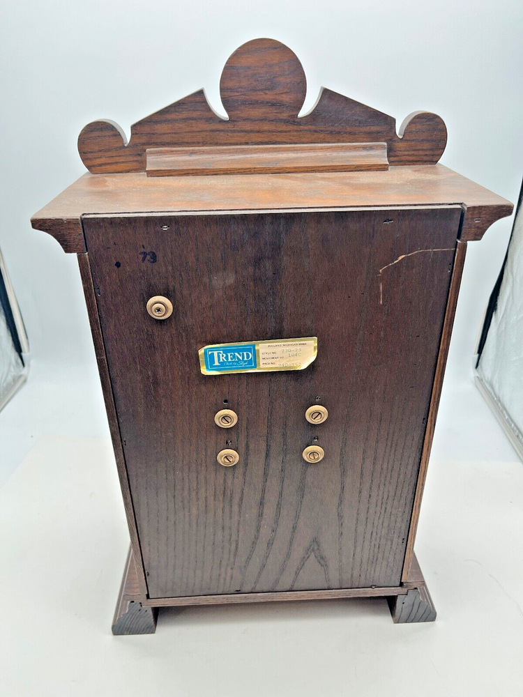 Sligh Trend Chime Wall Clock Oak Pendulum Model 730-73
