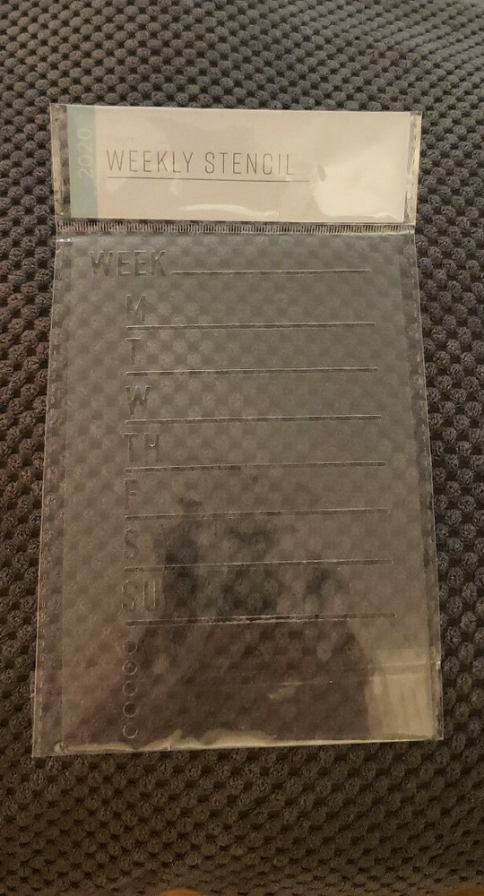 Made for Retail Weekly Stencil for Lined Labels 1/2" labeling NWT