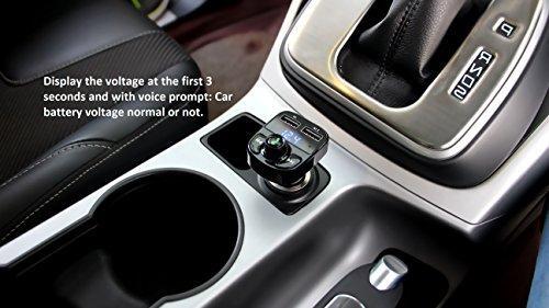 Handsfree Call Car Charger,Wireless Bluetooth FM Transmitter Radio Receiver,Mp3