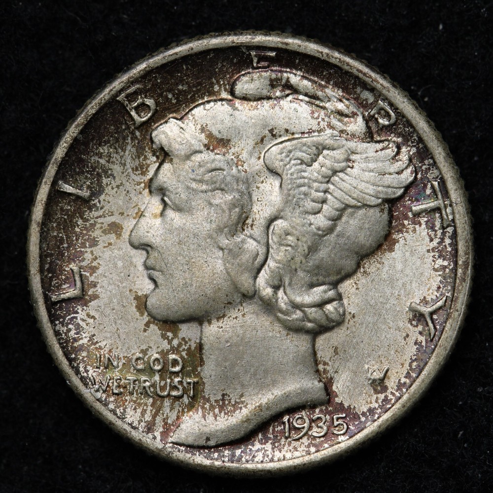 1935 Mercury Silver Dime CHOICE BU *UNCIRCULATED* MS E169 DSCX