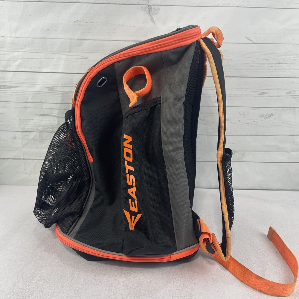 Easton Baseball Backpack "Walk Off" Model Black With Orange Trim