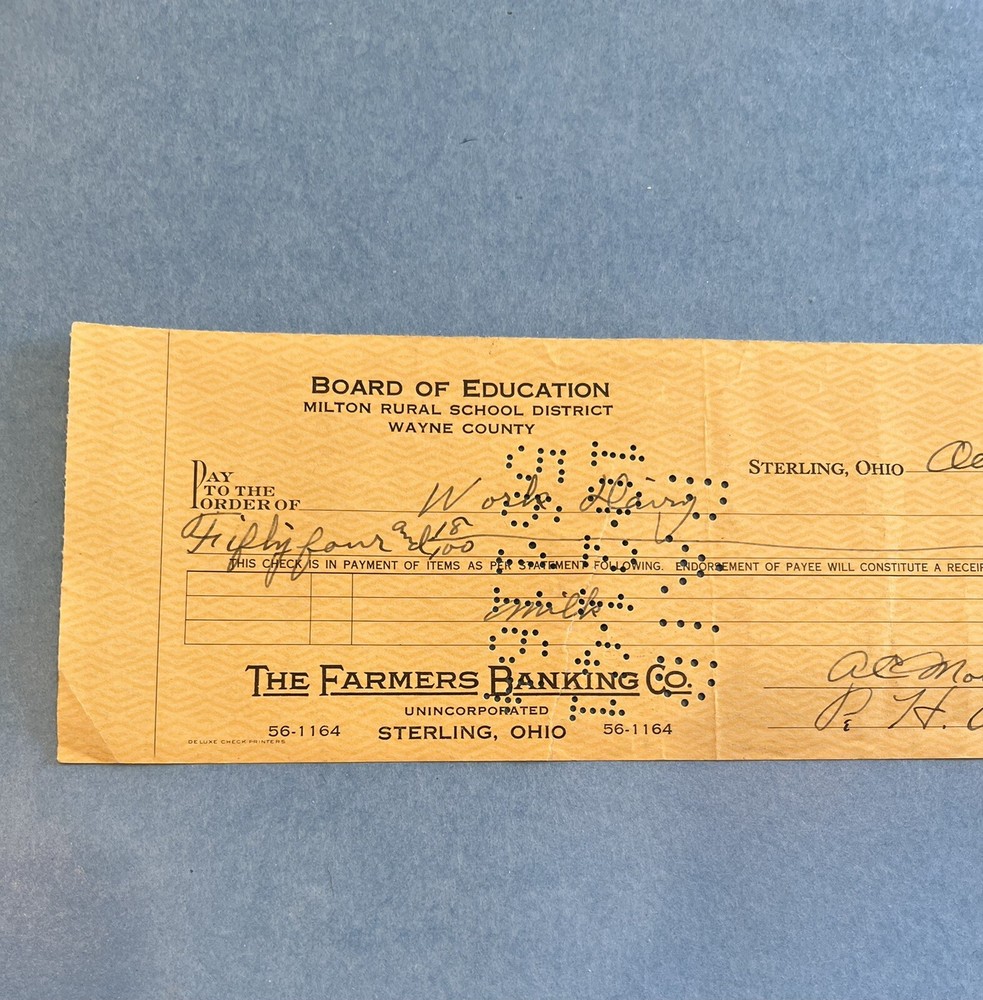 + Milton School District Sterling Ohio Work Dairy Check Creston