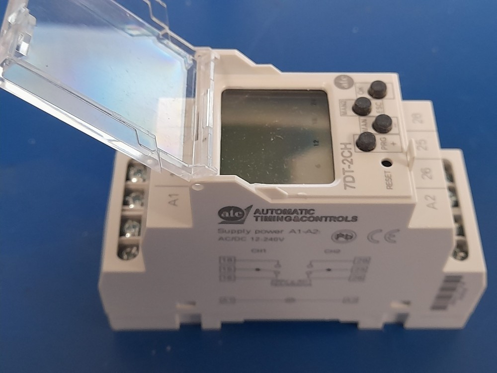 7DT-2CH 7 Day, Weekly Digital Timer Control, 250 VAC, 24 VDC