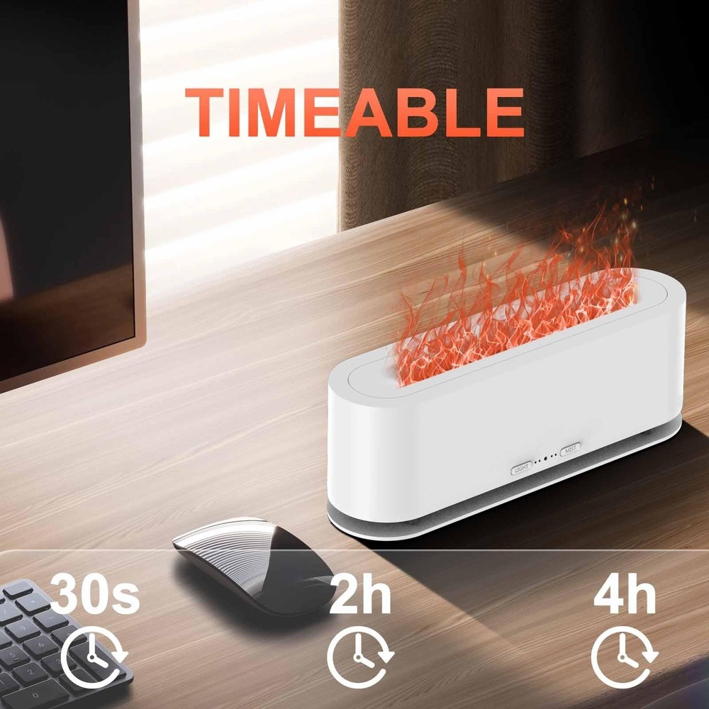 2025 Upgraded Flame Fire Diffuser Humidifier, 7 Colors Changing Oil... Fast Ship
