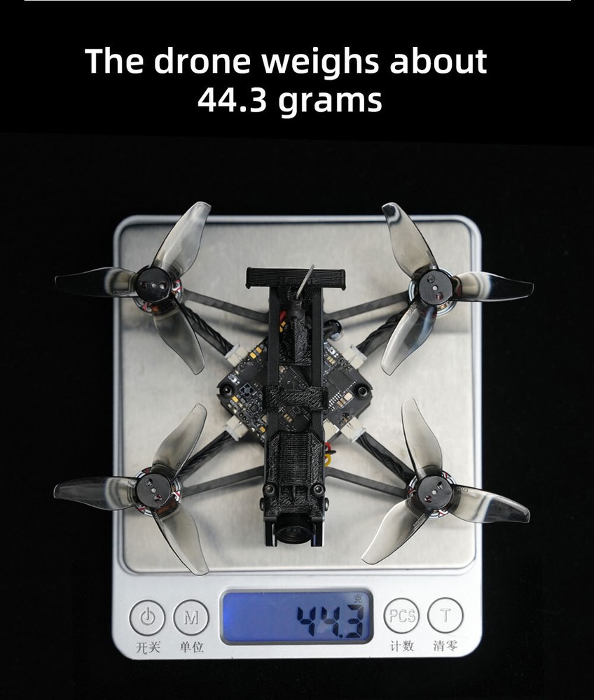 HGLRC RTF FPV Set Draknight 2inch 2S FPV Toothpick Drone C1 Remote Controller