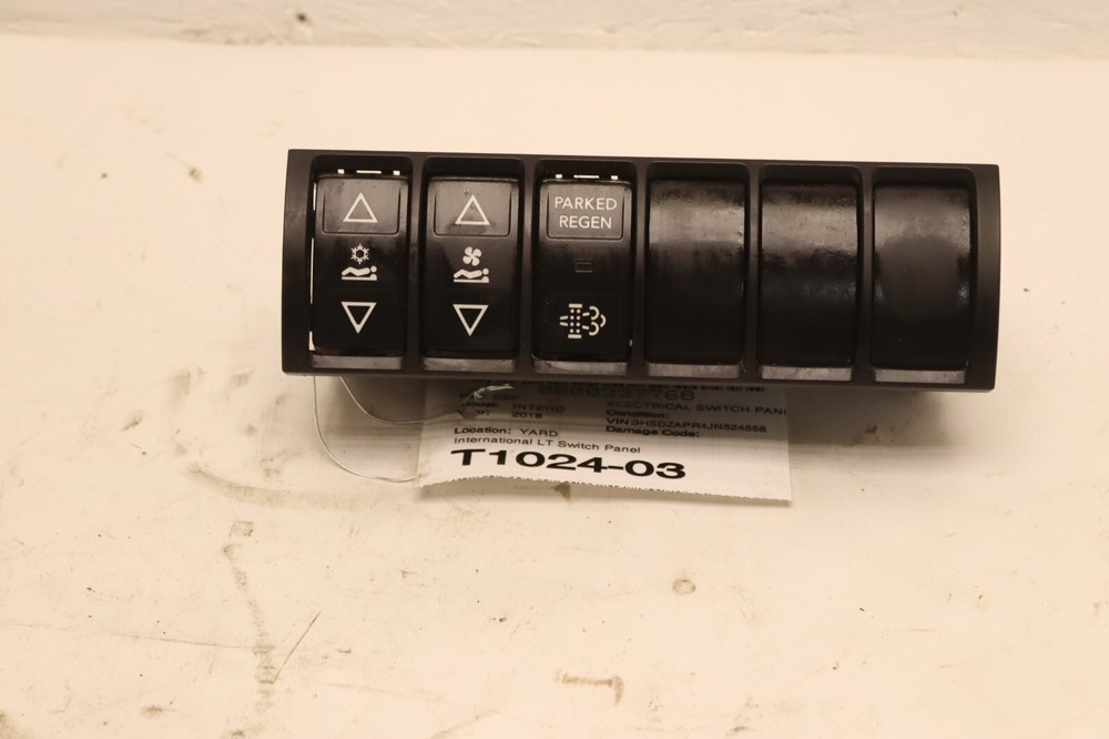 2017-2024 INTERNATIONAL LT625 SLEEPER CLIMATE PARKED REGEN SWITCH PANEL OEM