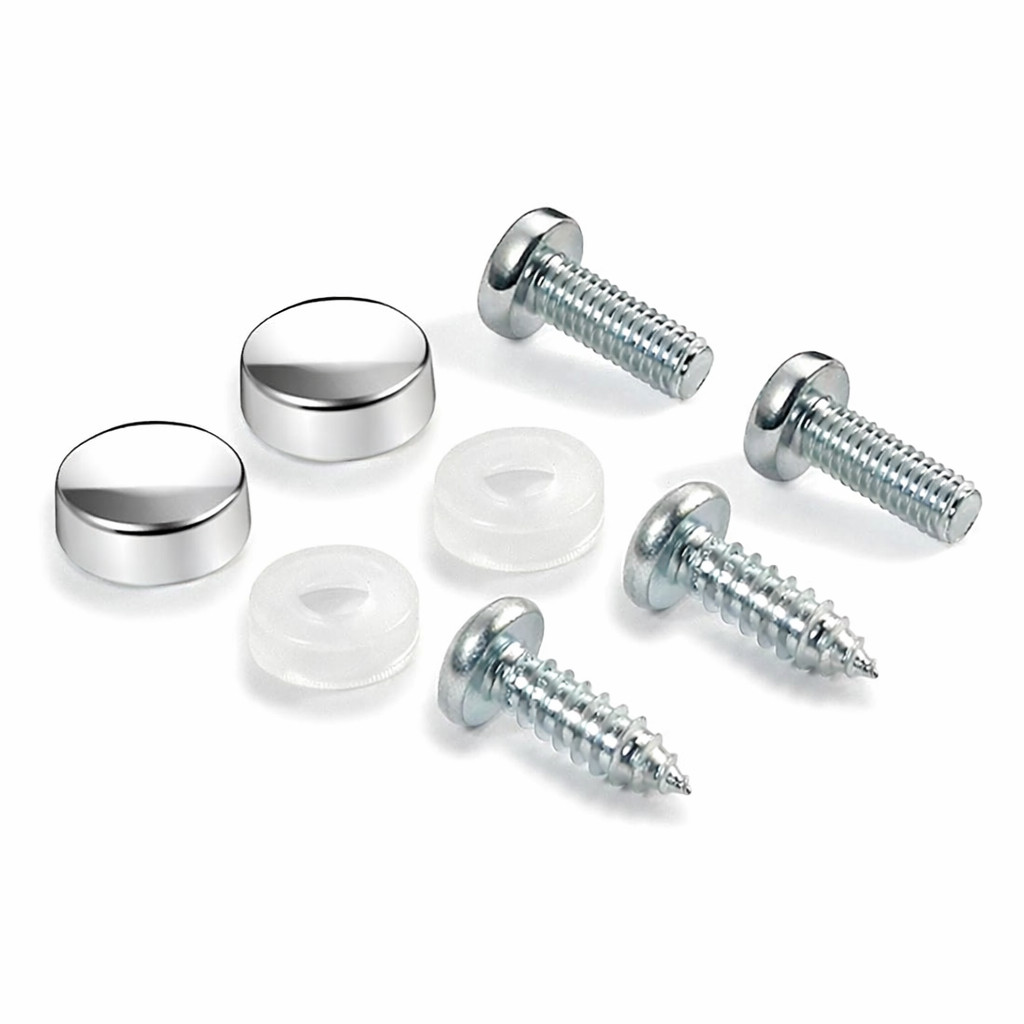 2 pcs -Lexus- Silver Stainless Steel License Plate Frame