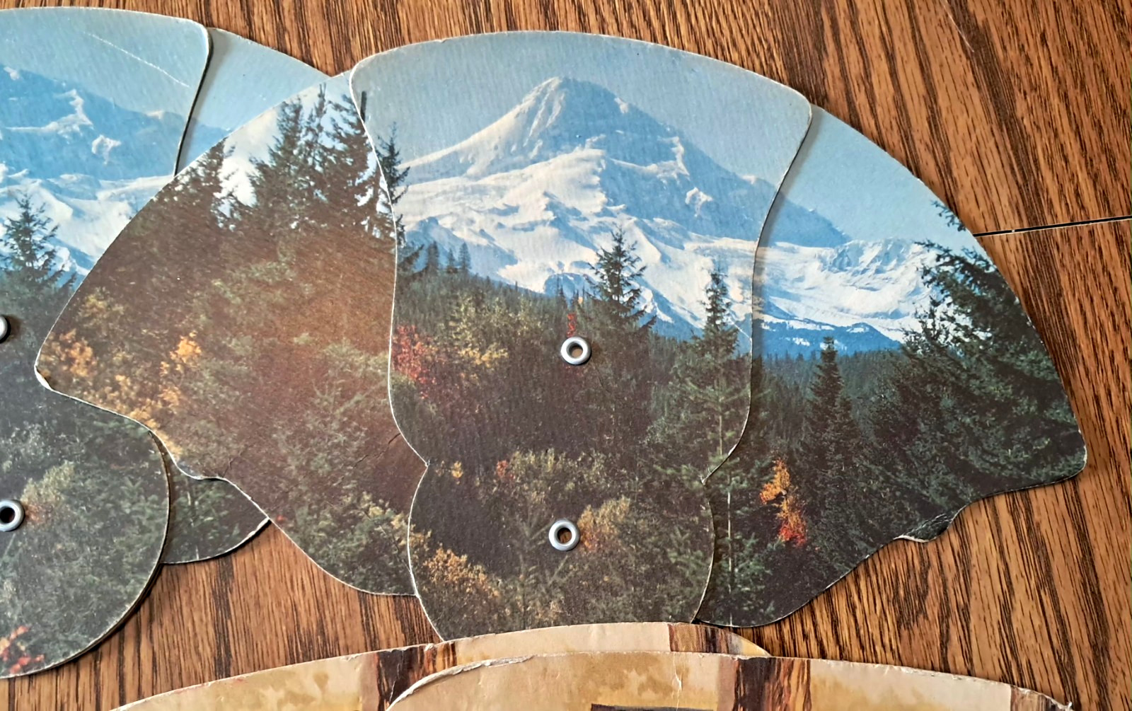 8 VINTAGE FUNERAL FANS PAPER ADVERTISING FANS (3) TRI-FOLD CHRISTIAN RELIGION