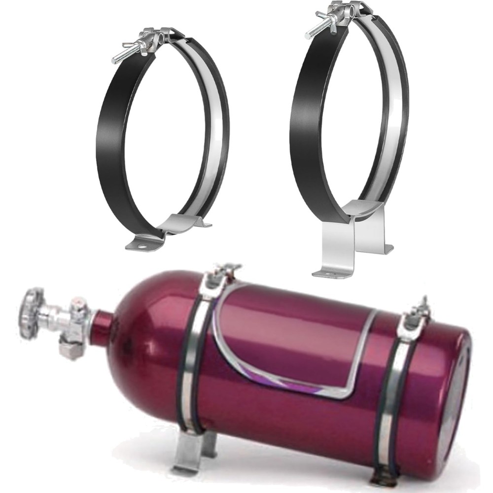 82013 Nitrous Oxide Bottle Bracket,7”Nos Single Bottle Holder Bracket for 10-...