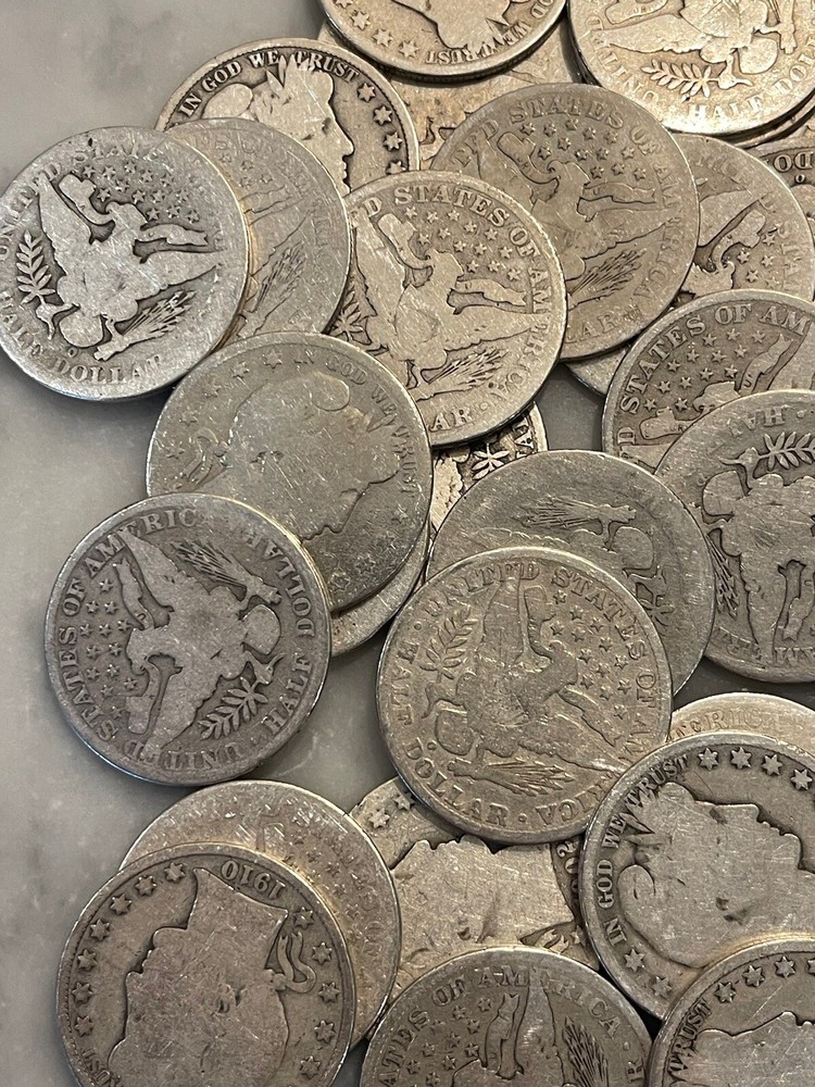 Barber Half Dollar - 90% Silver - Full Readable Dates - Choose How Many!