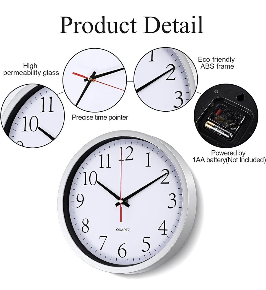 4 Piece Wall Clock