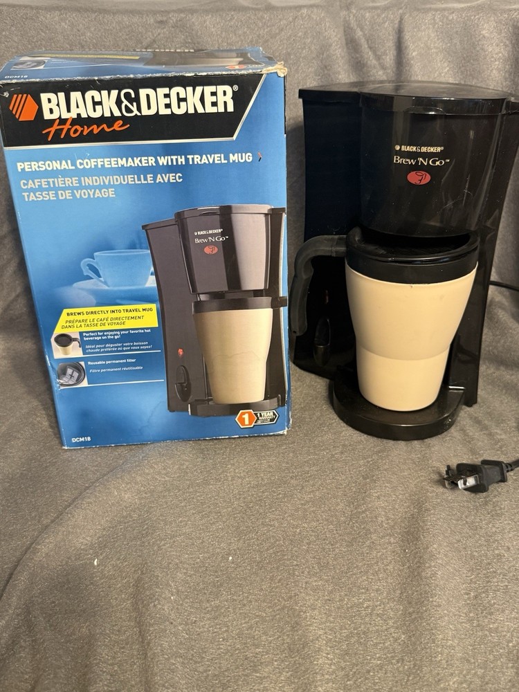 Black & Decker DCM18 Brew N Go Single Serve Coffee Maker Unused