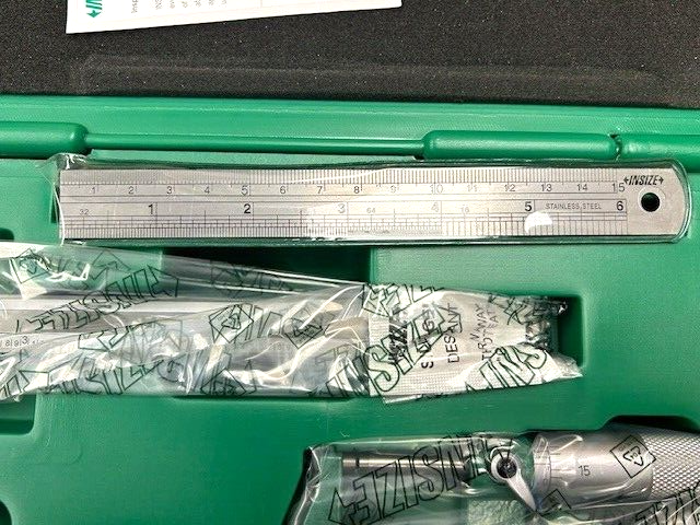 3 PIECE TOOL SET INCLUDES 6" CALIPER, 1" MICROMETER & 6" SCALE INSIZE 5003-1