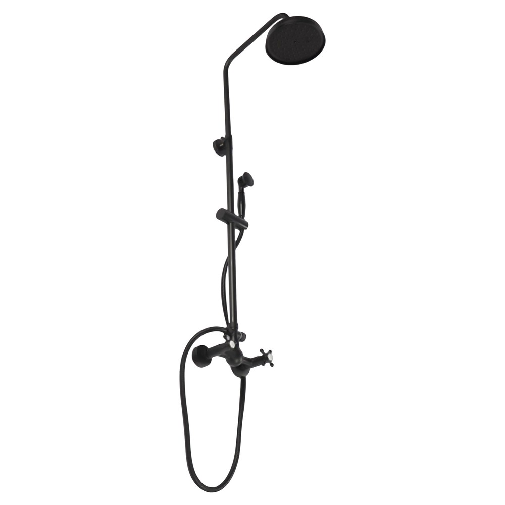 Handheld Shower Head High-Pressure Adjustable Showerhead Top Spray Double Knobs