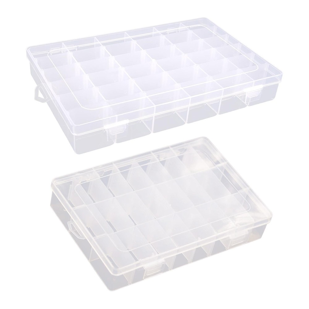 Thread Storage Box Empty Threads Spools Box Nail Polish Organizer Compartments