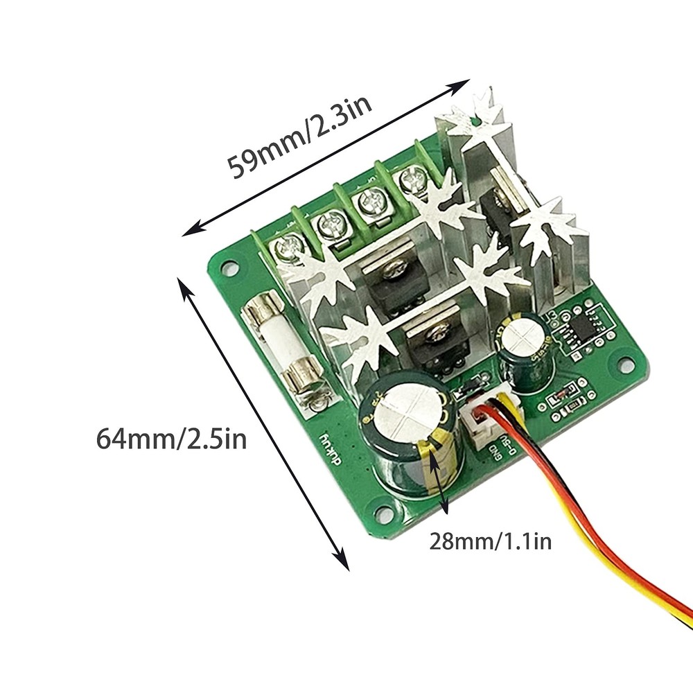 2 Pcs Motor Speed Controller 6V - 90V DC Motor Pump CCMHCN PWM Speed Controller