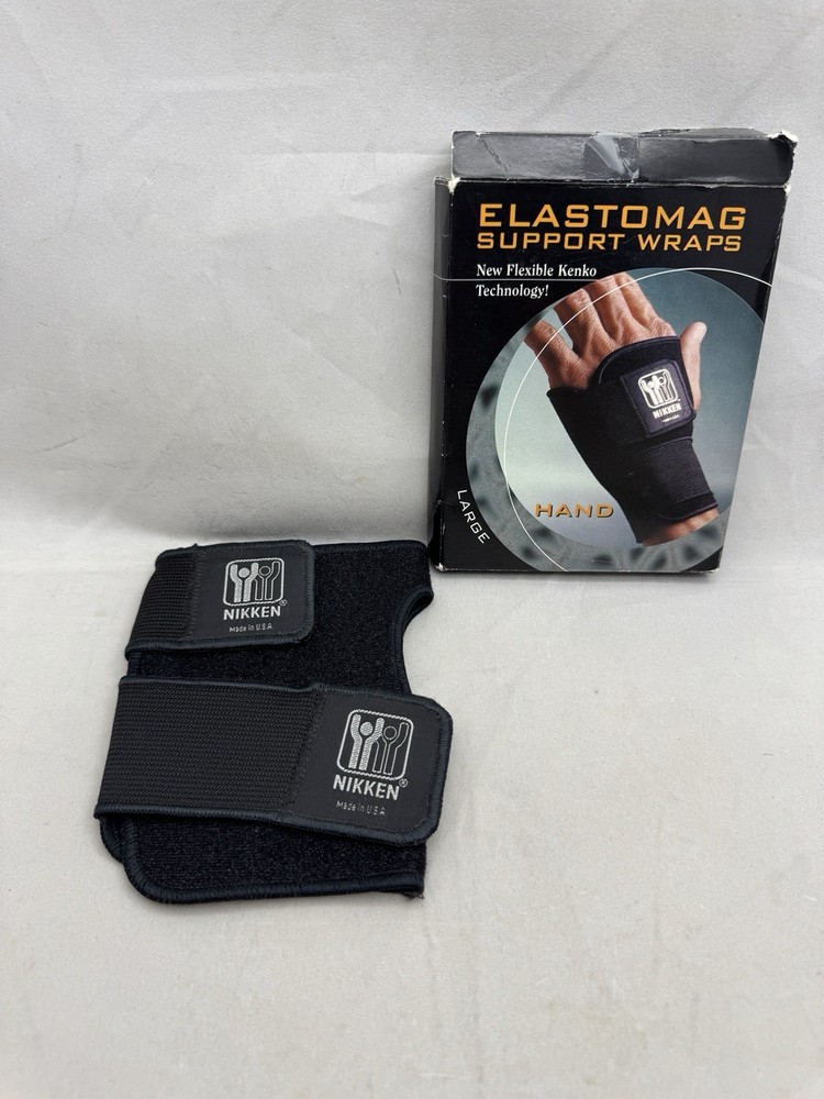 Nikken Elastomag Support Magnetic Hand Wrap Size Large Kenko Technology