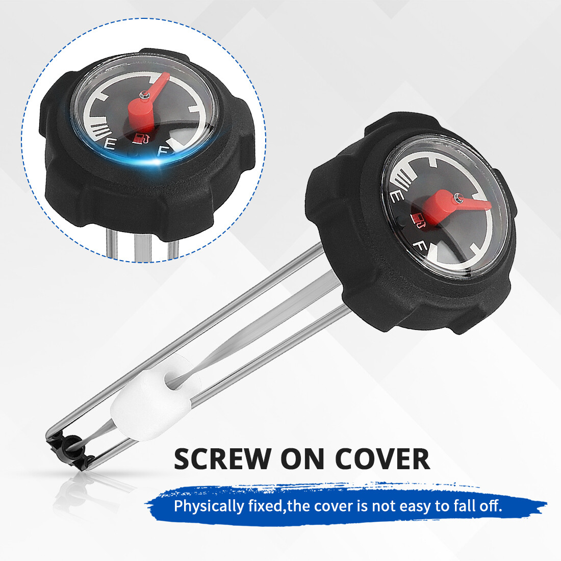 Fuel Gauge Gas Cap 0670-658 for Arctic Cat Snowmobile Panther Jag Powder Special