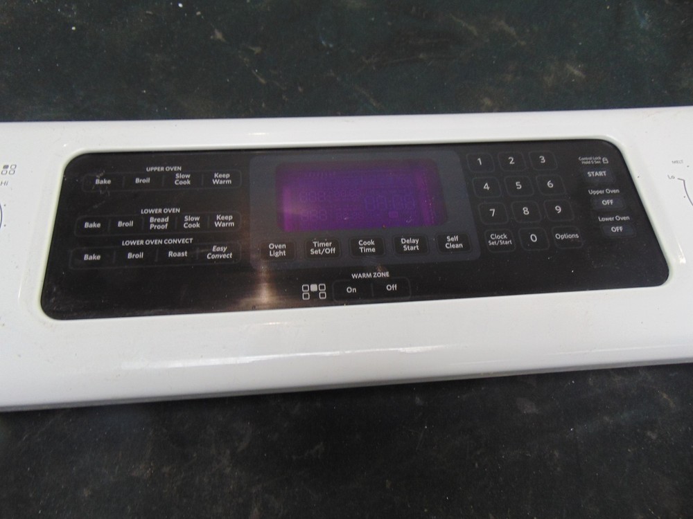 KitchenAid Electric Range KERS505XWH00 Control Panel Assembly with Board