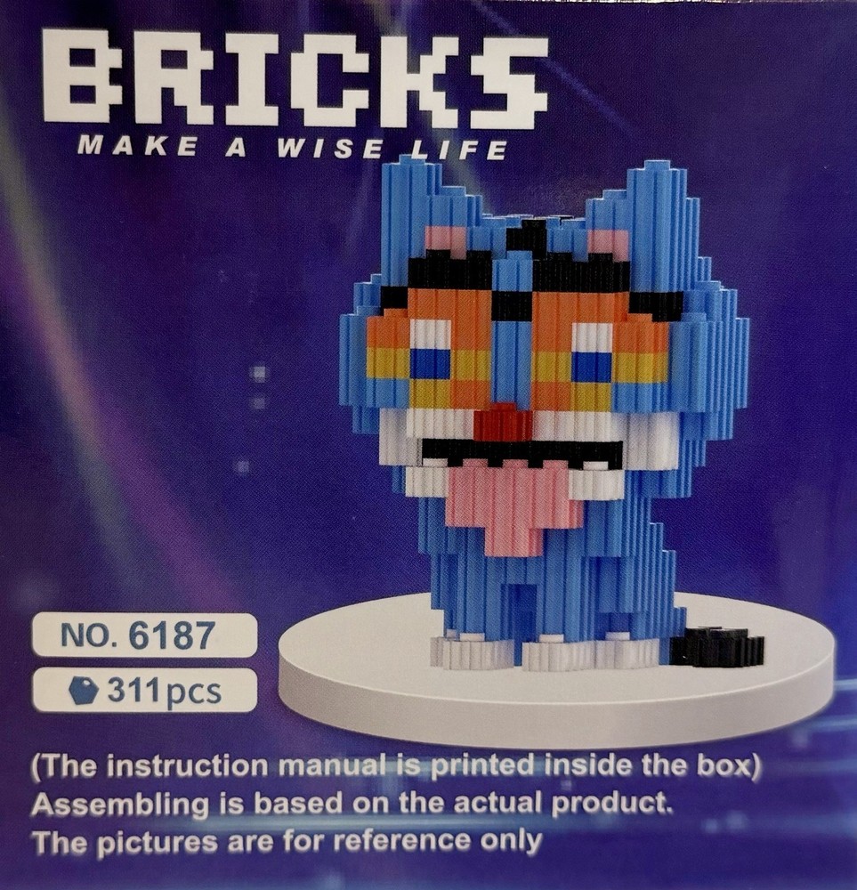 K-pop Hunters Derpy Tiger Micro Building Block Set- Mini Bricks Kit