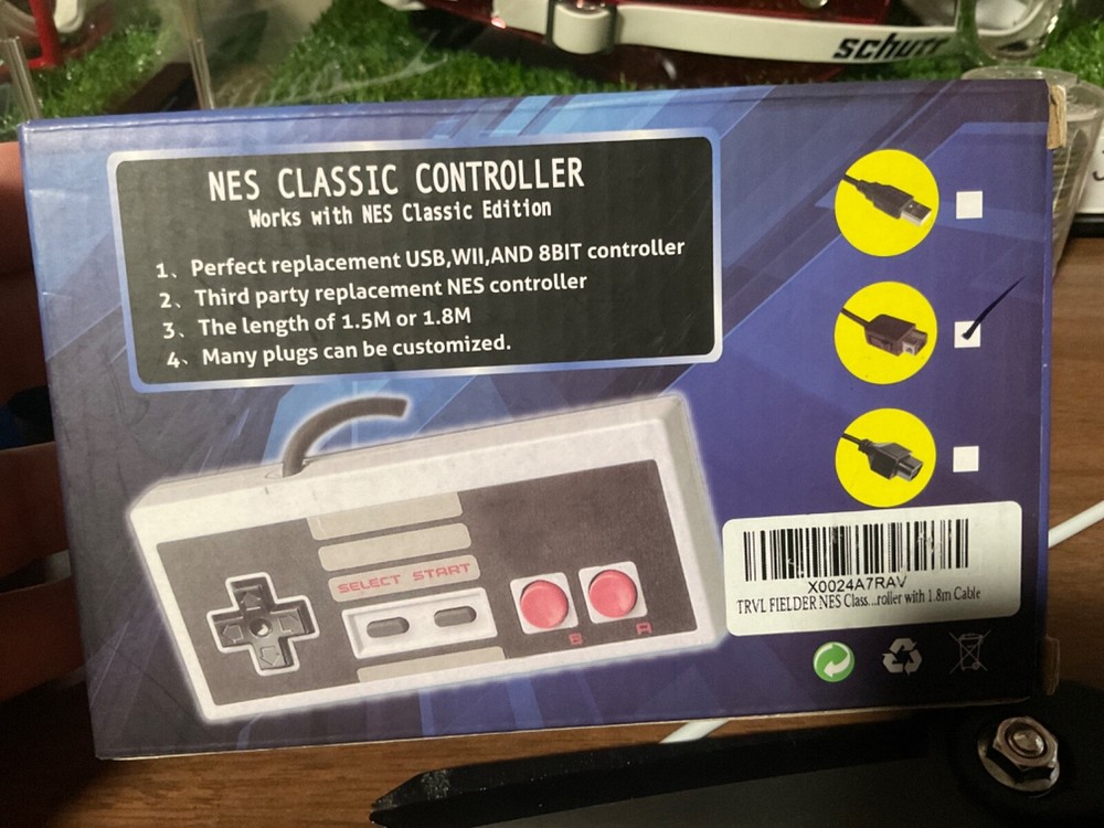 Generic Wired Nintendo NES Classic Controller for Original NES - NEW