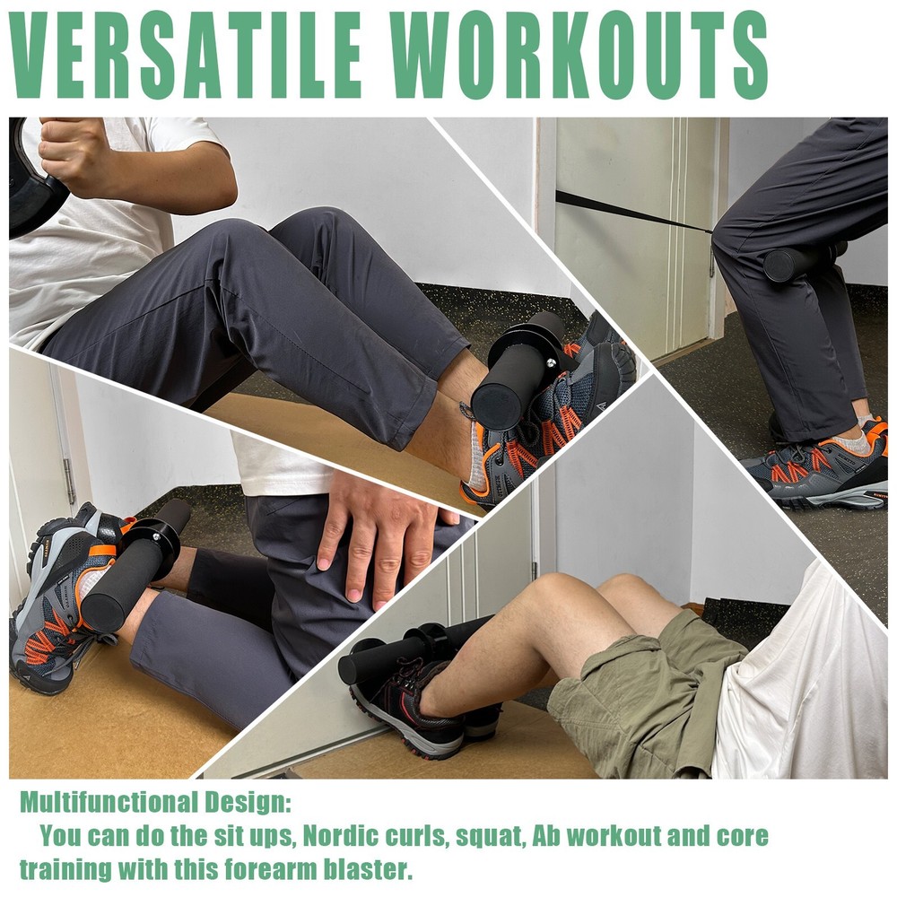 Multi-Functional Forearm Workout Equipment with Thick Grip Handle Wrist Roller
