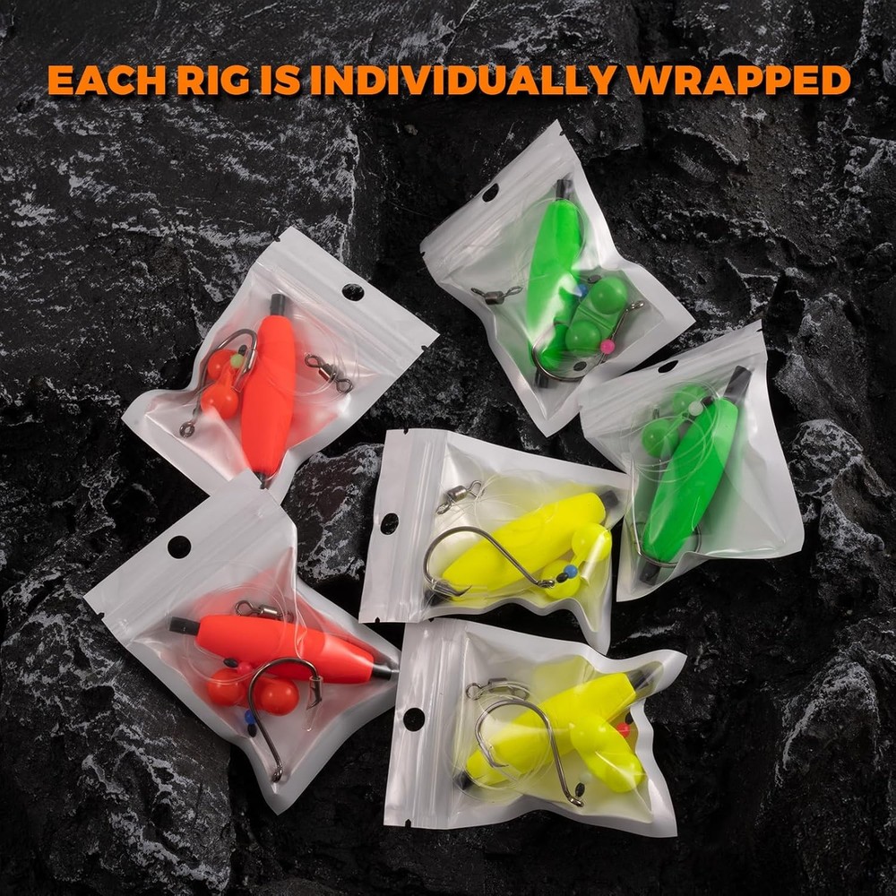 Catfish Rigs Float Catfishing 5/0 HOOK * 6PCS, Multiple colors