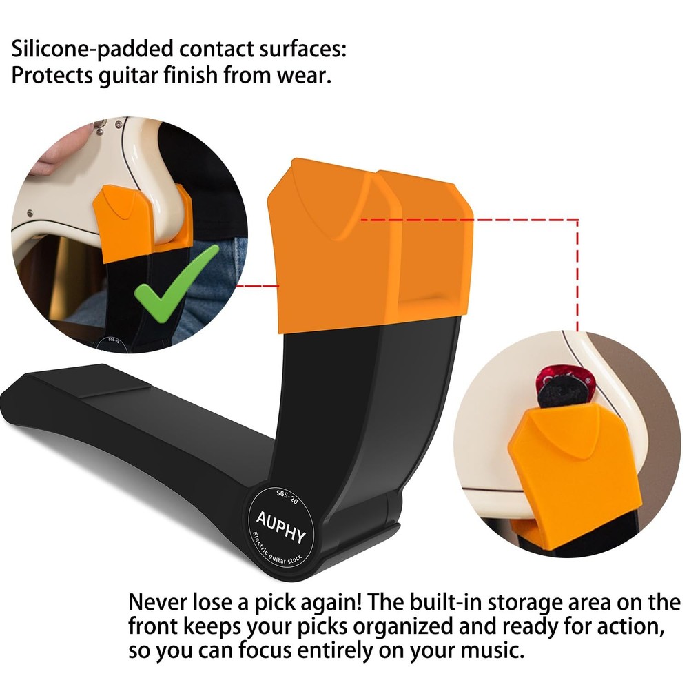 Adjustable Electric Guitar Holder for Comfortable Seated Playing Support
